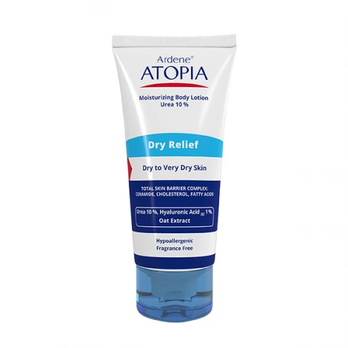 % لوسیون مرطوب کننده قوی بدن آردن سری Atopia مدل Dry Relief حاوی 10% اوره فروشگاه آرایشی بهداشتی آداس بیوتی
