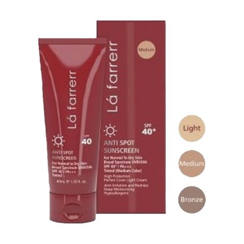 % کرم ضد آفتاب و ضد لک SPF۴۰ مناسب پوست چرب لافارر ۴۰میل فروشگاه آرایشی بهداشتی آداس بیوتی