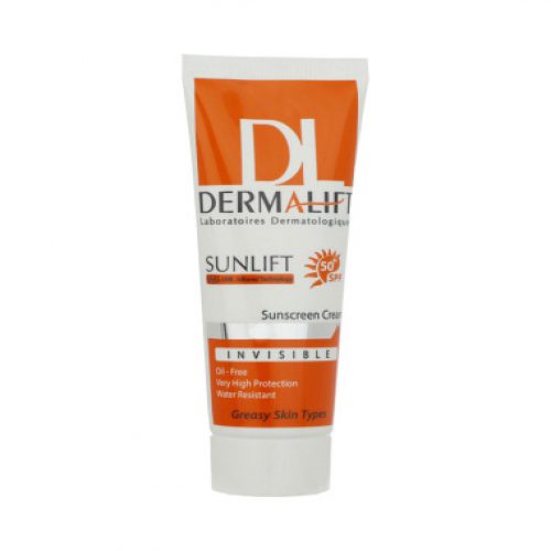 % کرم ضد آفتاب رنگی شماره مناسب پوست چرب spf50 حجم ۴۰میل درمالیفت فروشگاه آرایشی بهداشتی آداس بیوتی
