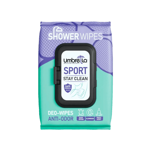 دستمال مرطوب خوشبو کننده بدن آمبرلا مدل Sport بسته 50 عددی