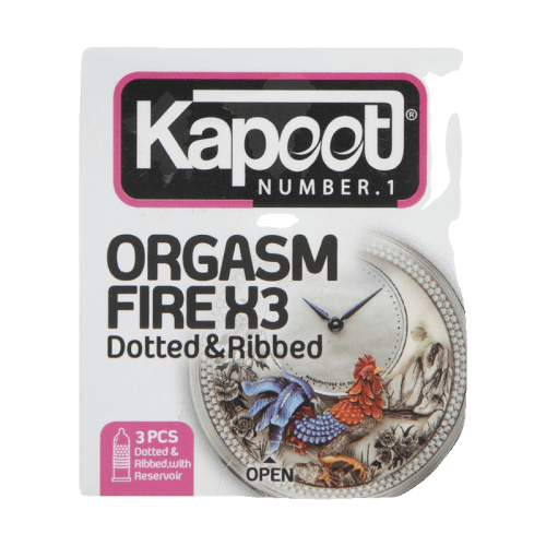 Kapoot Orgasm Fire X3 Condoms 3 Pcs